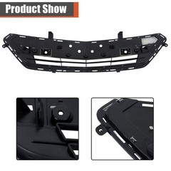 Lower Front Grille with Holes Silvery Black Replacement Volt Premier 2016-2019