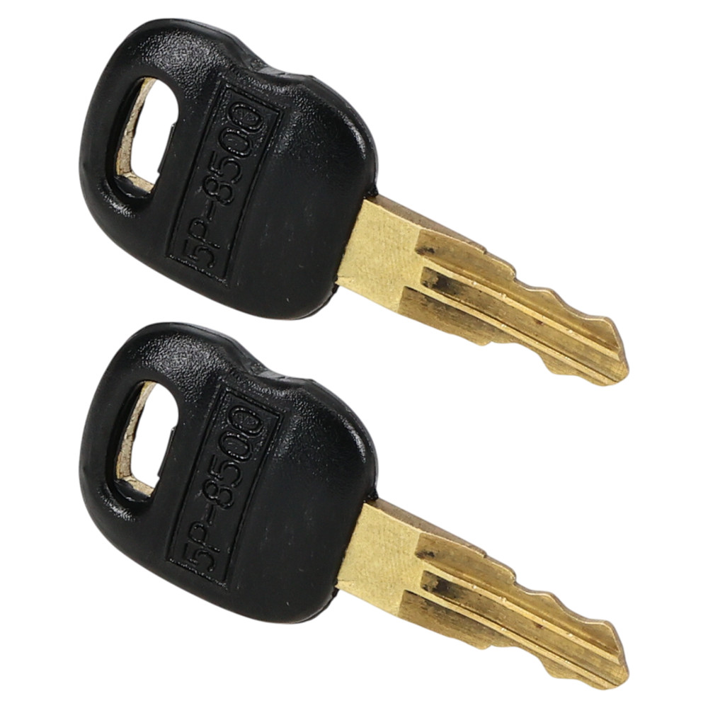 2PCS 5P8500 Ignition Key fits Caterpillar TH48 XW 420D 541 2 55 552 2 45 420E