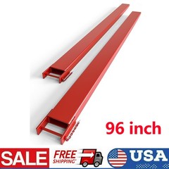2PCS Pallet Fork Extensions Forklift Extensions 96″ x 5.3″ Heavy Duty Steel