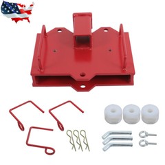 2″ Forklift Hitch Adapter Dual Pallet Trailer Tow Receiver Attachment Tractor