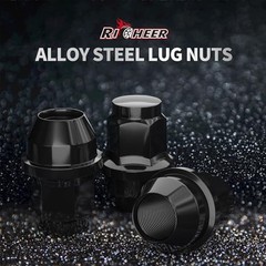 24pcs Lug Nuts for F150 One-Piece OEM M14x1.5 Black 24PCS-2015-2025 F150
