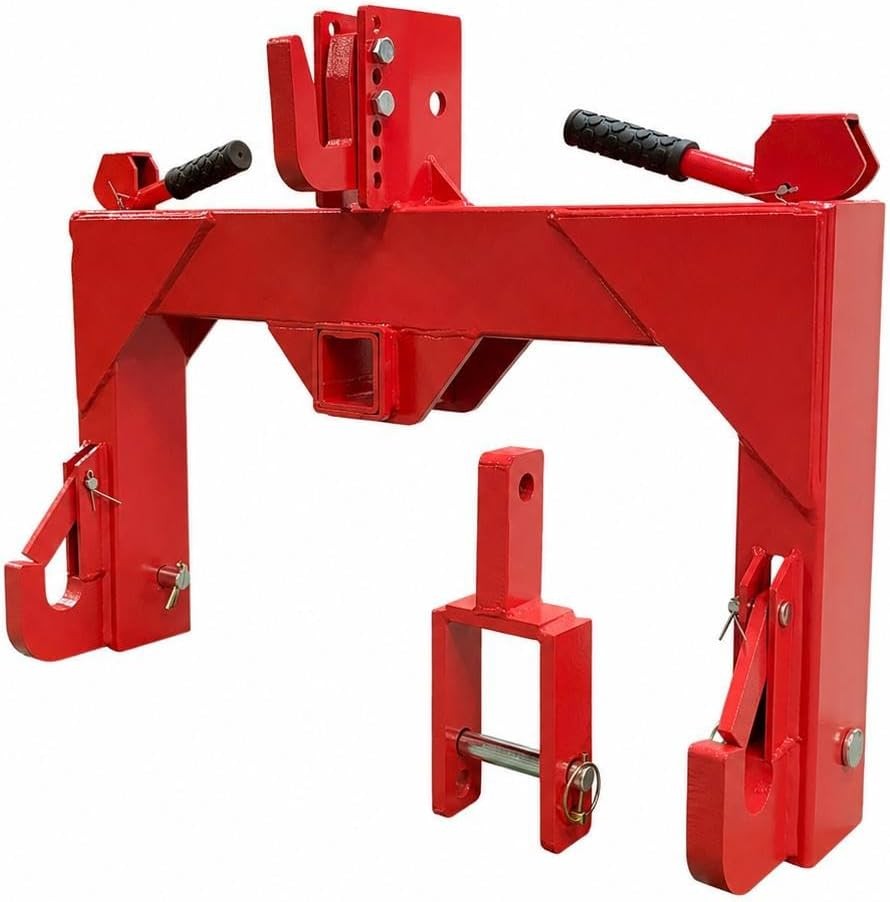 3 Point Quick Hitch Adapter For Category 1 Tractors & 2″ Receiver Hitch 3000Lbs