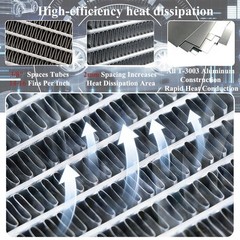 Fits Sullivan Palatek Compressor D185/D210/D250 #050190100036 Aluminum Radiator
