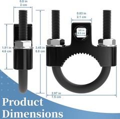 Inner Tie Rod Removal Tool, Tie Rod Puller with Non-Slip Teeth, 3/8” Universal