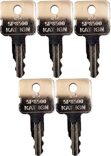 Fits #5 (5P8500) Caterpillar Ignition Replacement Key *5 Pack*