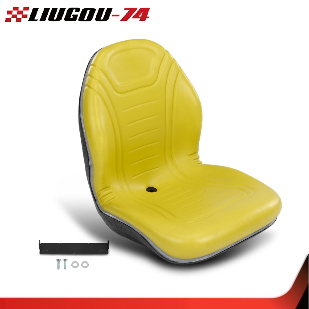 Yellow High Back Seat AM879503 Fit For John Deere 4100 4115 425 445 455 Tractor