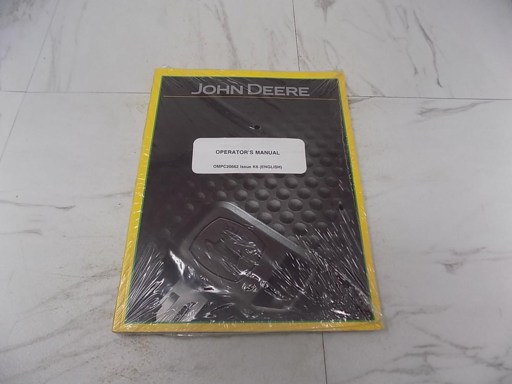 John Deere Operator’s Manual OMPC20662 Issue K6 English Yellow Cover