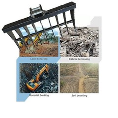 800mm Rake Attachments 9-tooth For Mini Excavator Small Digger Attachments