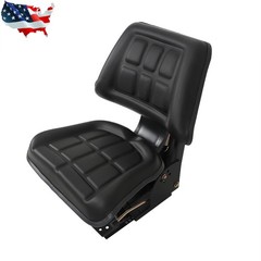 Black Universal Tractor Suspension Seat For Massey Ferguson Ford / New Holland