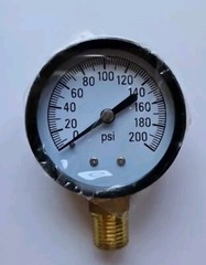 STAR WATER SYSTEMS 200 PSI PREASURE GAUGE 024789 New