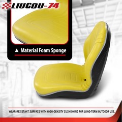 Yellow High Back Seat AM879503 Fit For John Deere 4100 4115 425 445 455 Tractor