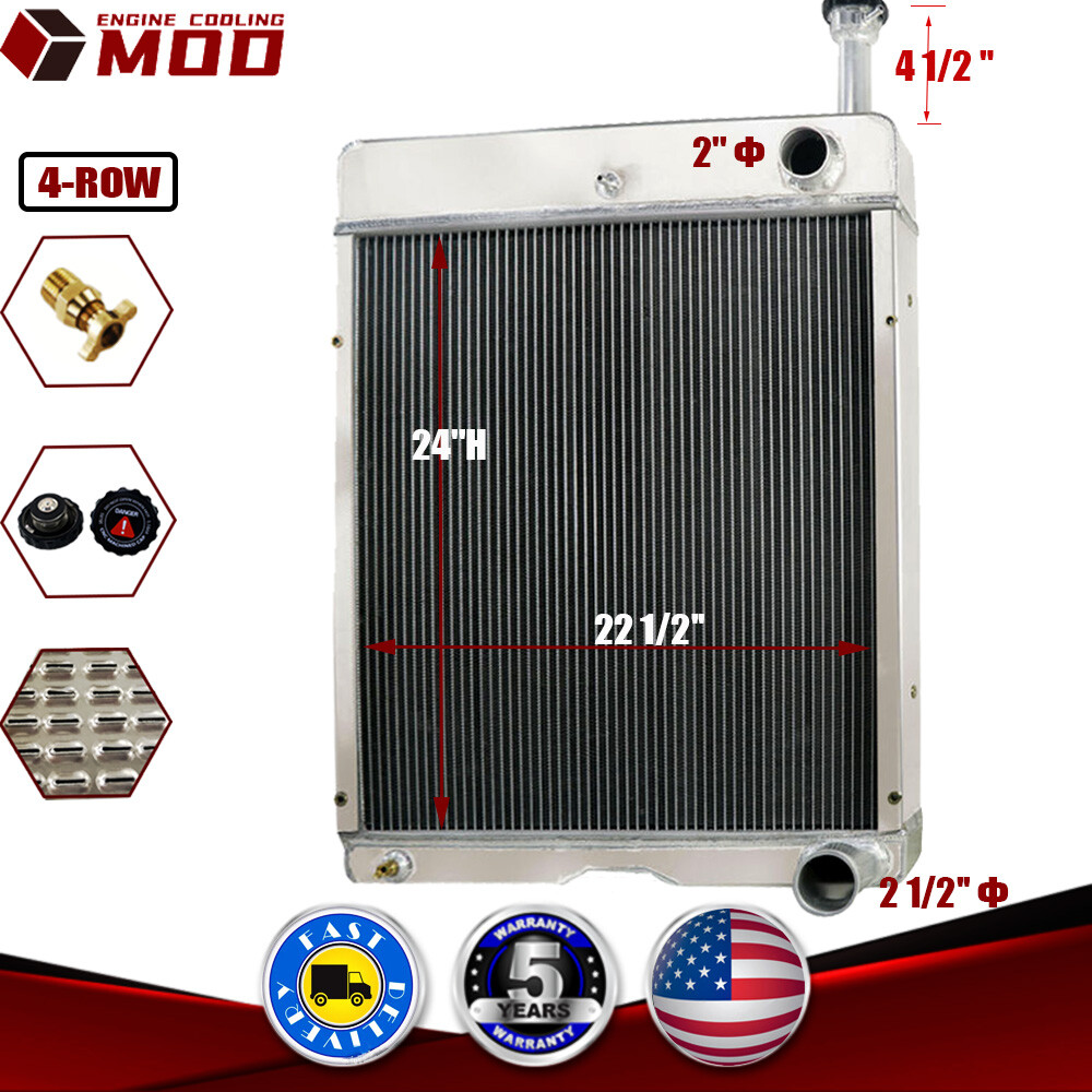 4-ROW 70MM CORE RADIATOR FITS INTERNATIONAL 100 766 886 1066 1086 1466 1486 1566