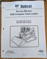 Bobcat T650 Track Loader Service Manual Repair Book 2018 Update – Part # 6990755