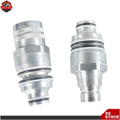 Male & Female Flat Face Coupler Kit For Bobcat T250,T300,T320 6679837 6680018