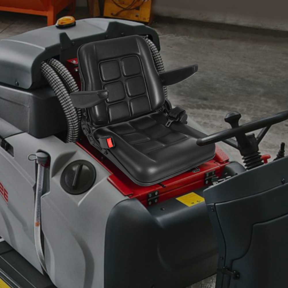 Forklift Seat Forklift Seat with Safety Belt and Armrest Tractor Excavator Seat