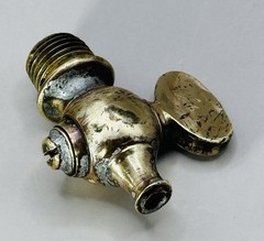 Antique Brass Petcock Valve Hit Miss Engine Steam Air Tractor 1/2″ OD Thread
