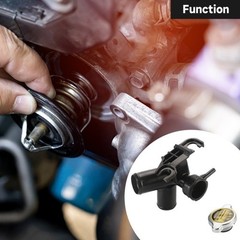 Engine Radiator Filler Neck with Sealed Cap Upper Radiator Coolant Filler Neck W