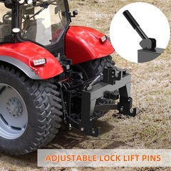 Quick Hitch for Tractors for Cat 1 & 2,3-Point Hitch Attachment W/2 Receivers