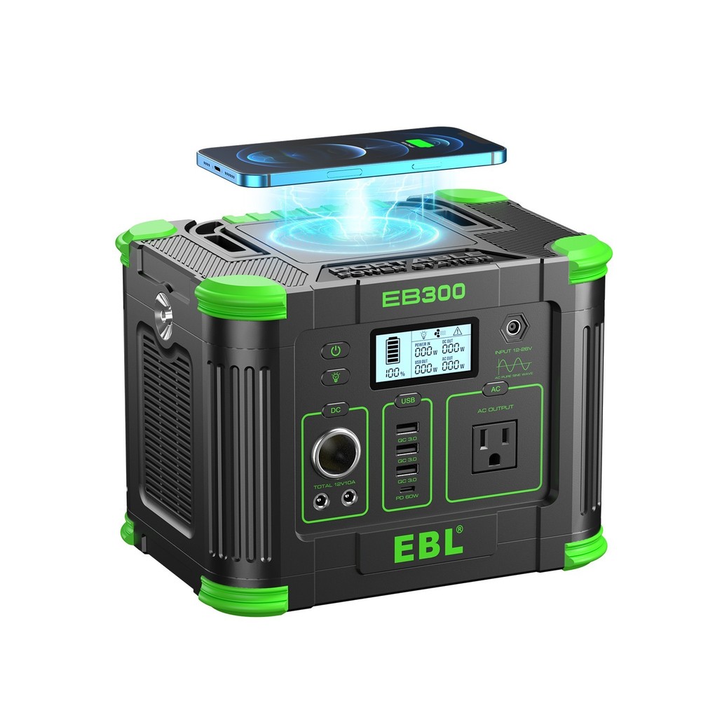 330W Portable Power Station Solar Charger 288.6WH Generator Supply Home Camping