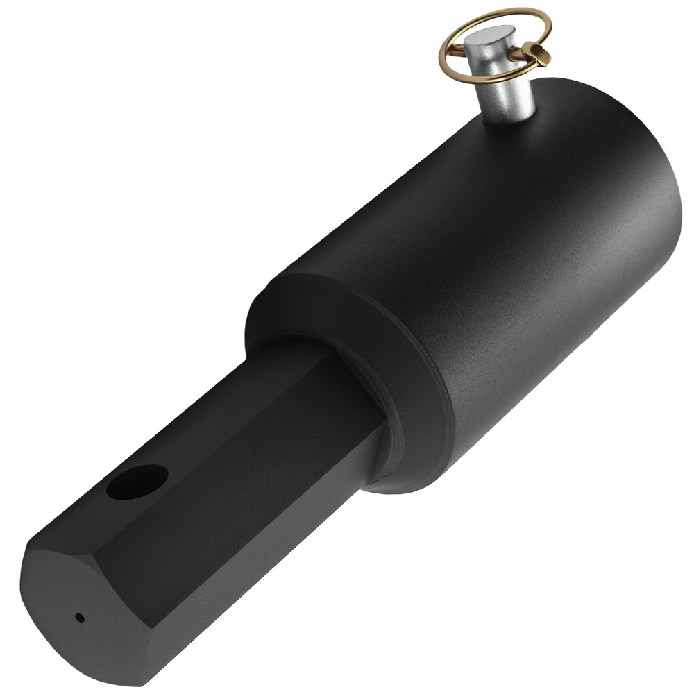 Heavy Duty 2″ Auger Adapter Female Round to Hex for Skid Steer Implement