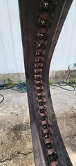 Used Rubber Track 320x86x49 Block Pattern Cheap Replacement Track for Skid Steer