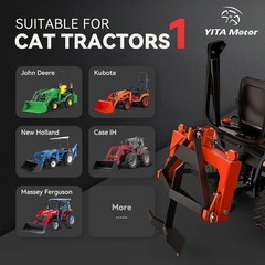 3 Point Quick Hitch Attachment & 2″ Receiver for Category 1 Tractors, 3000 lbs