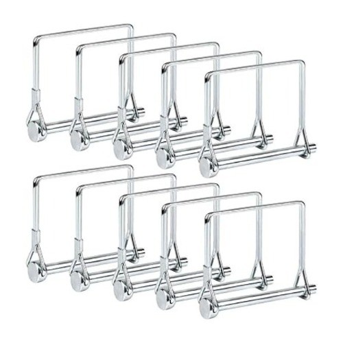 10 Pack Trailer Coupler Pin 5/16×3-1/2in Towing Hitch Pin Hea Size: 5/16×3-3/8