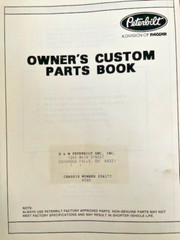 VINTAGE PETERBILT OWNER’S MAINTENANCE MANUAL 1970S-1980S