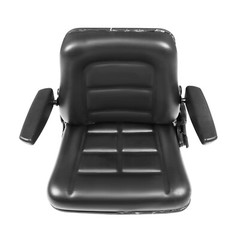 Adjustable Backrest Lawn Mower Tractor Forklift Excavator Seat with Armrests US