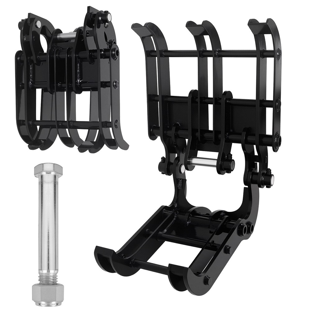 Excavator Attachment Grapple Wood, Metal and Stone Mini Grapple