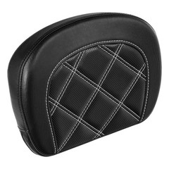 Sissy Bar Backrest Pad for 94-23 Touring Ultra Road King CVO White Diamonds