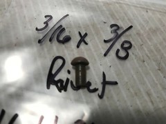 16H246 GENUINE John Deere RIVET 3/16″ x 3/8″ QTY of 10 Rivets Replaces S3266M
