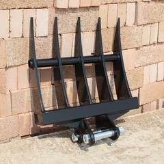 Rake Attachment For Mini Excavator 1 Ton To 1.5Ton Digger 5 Tooth with Two Pins