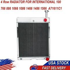 4 Row RADIATOR FOR INTERNATIONAL 100 766 886 1066 1086 1466 1486 1566 A71611C1