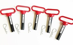 5 GOLIATH INDUSTRIAL RED HANDLE 7/8 X 4″ TRACTOR HITCH PINS WAGON TRAILER RHP78S