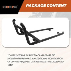 Black Nerf Bars for 2014-2023 Polaris RZR XP 1000 Turbo S Rock Sliders