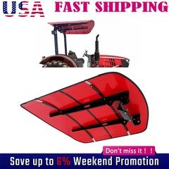 Sun Shield Tuff Top Tractor Canopy For 2″ x 2″ or 2″ x 3″ ROPS 48″ X 52″-Red