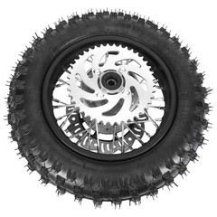 3.00-10 Rear Knobby Tire Wheel Kit 190mm Brake Disc 420 Sprocket for CRF50 XR50