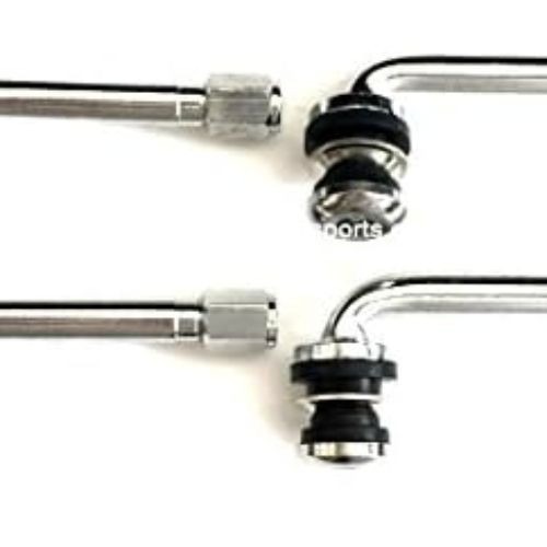 4 2.80″ Chrome TIRE Valve Stems 90 Degree Angle for 3-Piece Wheels Rims