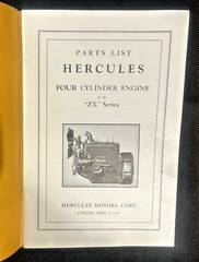 VTG Hercules Motors Engine Power Unit ZX ZXA ZXB Series Operators Manual
