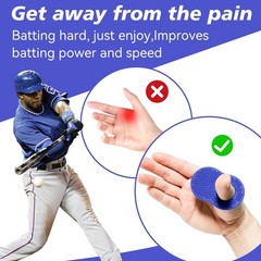2 Pack Batter’s Baseball Thumb Guard for Pro Batters, Hitter Training Aid, Thumb