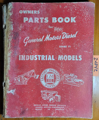General Motors Series 71 Industrial Diesel Owners Parts Book Manual 6SP35