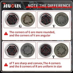 Wheel Lock Nut Key Socket 27mm/25mm for Audi Anti-Theft Lug Nut Removal Tool