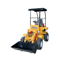 KRW23 700KG Mini Skid Steer Ride-On Wheel Loader 23 HP Gasoline RATO EPA Engine