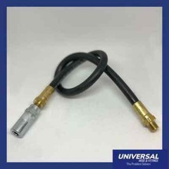 48″ GREASE GUN RUBBER HD WHIP HOSE WITH 1/8″ LINCOLN GREASE COUPLER MADE IN USA