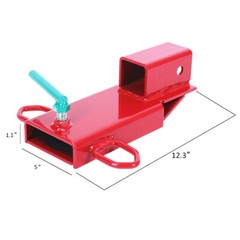 2″ Clamp On Forklift Hitch Receiver Pallet Fork Trailer Towing Adapter