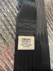 INTERNATIONAL 2515195C1 BLACK 3-POINT SEAT BELT RETRACTOR W/24″ CABLE BUCKLE