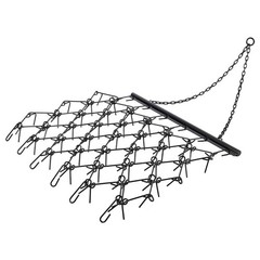 5 x 4.5 FT Heavy-Duty Steel Drag Harrow for ATV UTVs Lawn Tractors Leveling