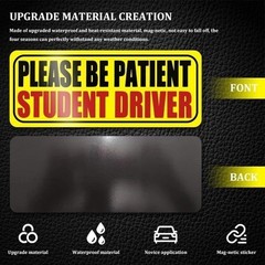 3PCS Reusable Reflective Magnetic Stickers for Car Bumper, Univ Color: Style 3