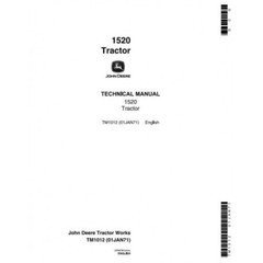 JOHN DEERE 1520 UTILITY TRACTOR TECHNICAL SERVICE MANUAL PDF ON USB